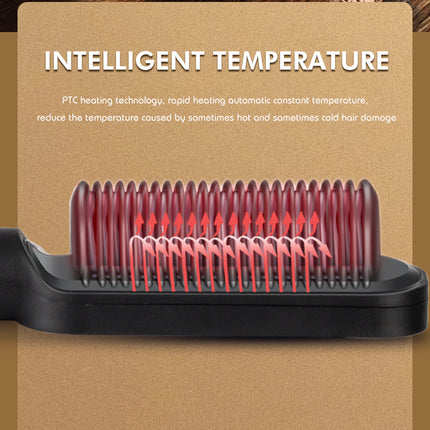 RAF Hair Straightener Brush | Rapid Heating | 5th Gear Temperature | 45W