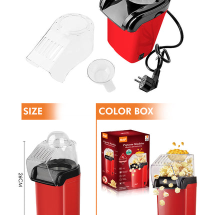 RAF Popcorn Machine | 1200W | 2L Capacity | Fast & Efficient | Healthy Oil-free Popping | Easy to Clean