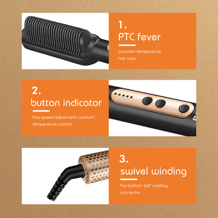 RAF Hair Straightener Brush | Rapid Heating | 5th Gear Temperature | 45W