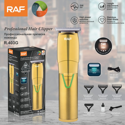 RAF Professional Hair Clipper | High Power | Stainless Steel Blade