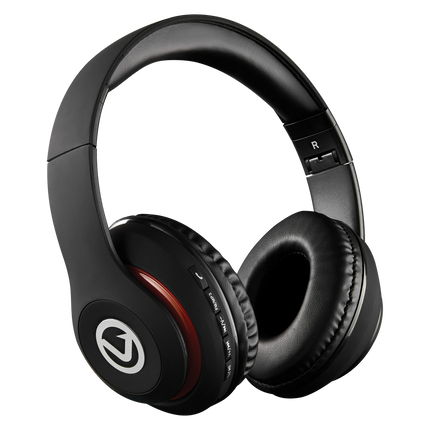 Volkano Impulse Series Bluetooth Headphones - Red | Black