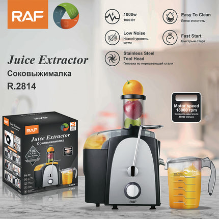 RAF Juice Extractor | 1000W | 1000mL Capacity | Fast Start | Low Noise | Easy To Clean