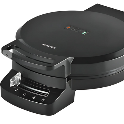 Kumtel Waffle Maker HWM-01 | 1200W, Adjustable Thermostat, Non-Stick, Power Indicator