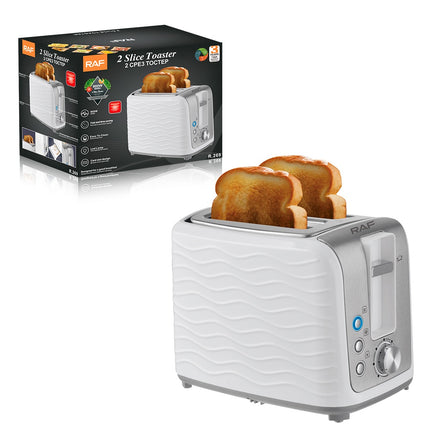 RAF Electric 2 Slice Toaster | Card Slot Design | Led Lamp | Easy to Clean