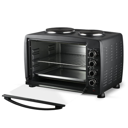 RAF Electric Oven | 45L Capacity |  1800W+1600W Power | Hot Plate | Visual Glass Door | Temperature Control