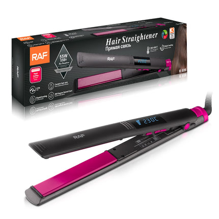 Hair Straightener | 55W | Rapid Heating | 360 Degree Swivel Core