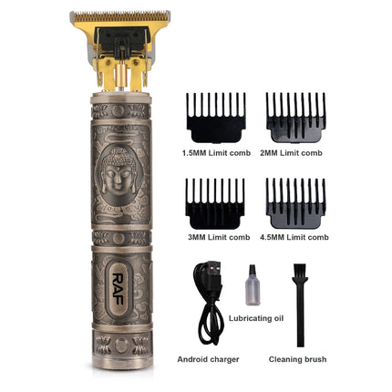RAF Professional Hair Clipper | High Power | Stainless Steel Blades
