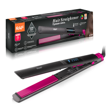 Hair Straightener | 55W | Rapid Heating | 360 Degree Swivel Core