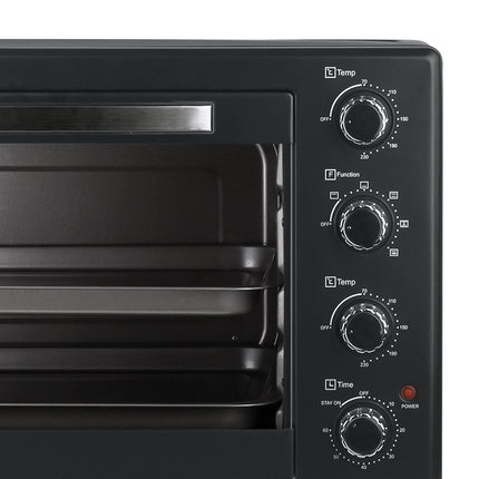 RAF Electric Oven | 60L  Capacity | 2200W Power | Full Function | Visual Glass Door | Temperature Control
