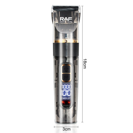 RAF Professional Hair Trimmer | USB Charge | 5 Length Settings | Safe Performance