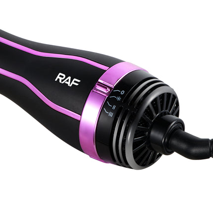 RAF Blow Out Brush | 1200W | 3 Adjustable Temperature | 2 Speed Settings | Reduced Comb Design | 360 Degree Swivel Cord