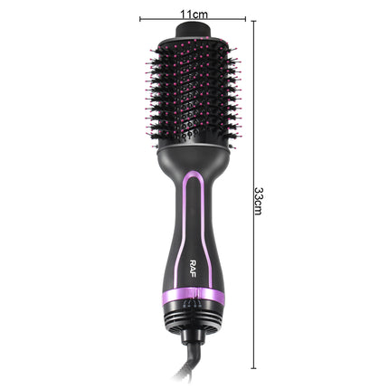 RAF Blow Out Brush | 1200W | 3 Adjustable Temperature | 2 Speed Settings | Reduced Comb Design | 360 Degree Swivel Cord