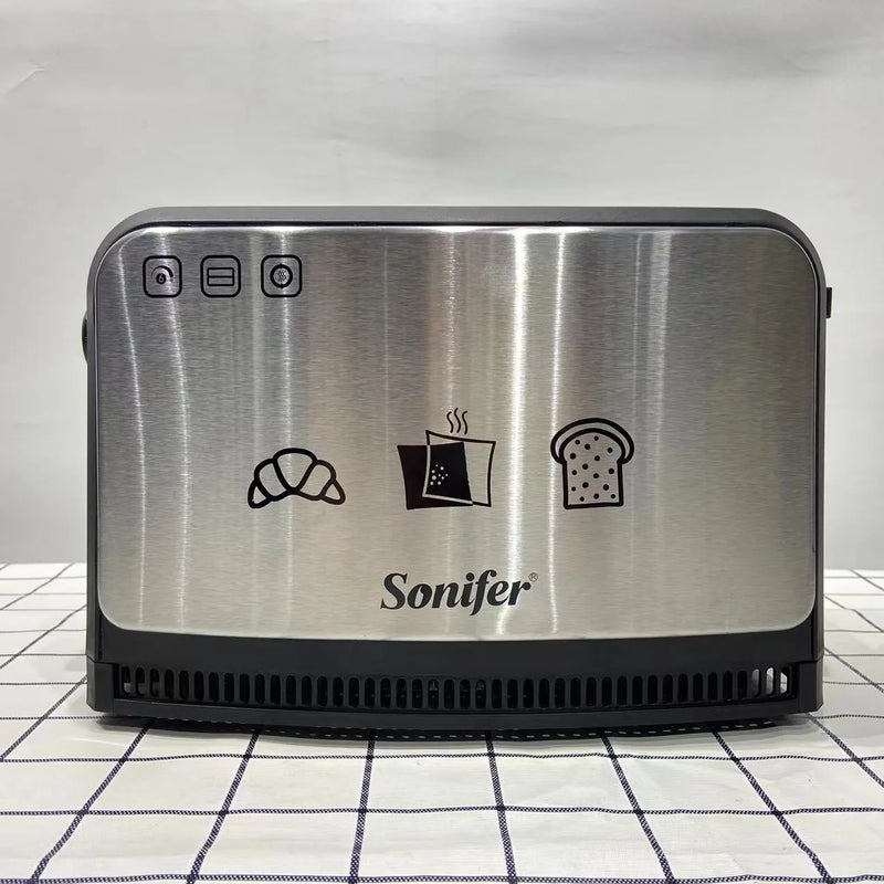 Sonifer Bread Sandwich Toaster | high quality | multi-function | small 2 slice electric pop up automatic| 7 degrees for browning control.