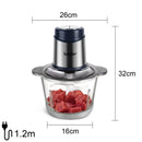 Sonifer Food Chopper | 2.5L Capacity | Thickened Glass Bowl | 400W | Safety buckle | Non-slip Rubber Base
