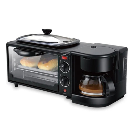 RAF 3-in-1 Breakfast Maker | Temperature  Control | Heat Evenly | Free Timing | Visual Glass Door