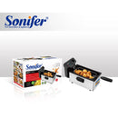 Sonifer Deep Fryer | home use stainless steel | 2000w | heating with tank electric oil deep fryer | 3L