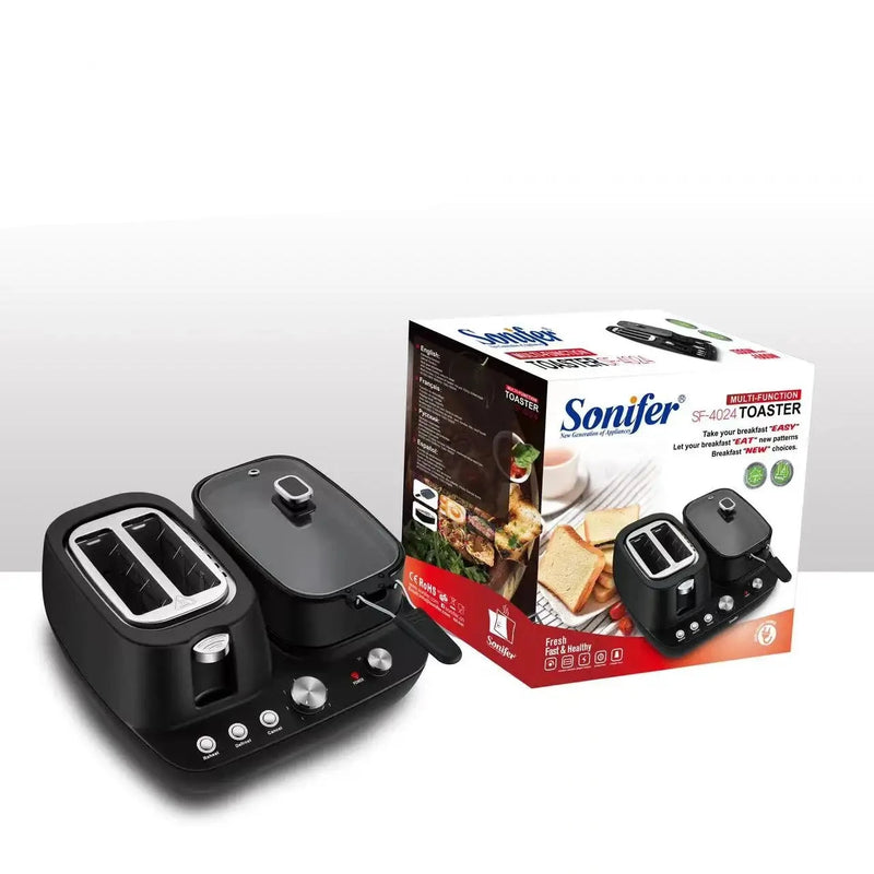 Sonifer Frying Pan Egg Bread | 2 Slice small Electric Multifunctional Toaster
