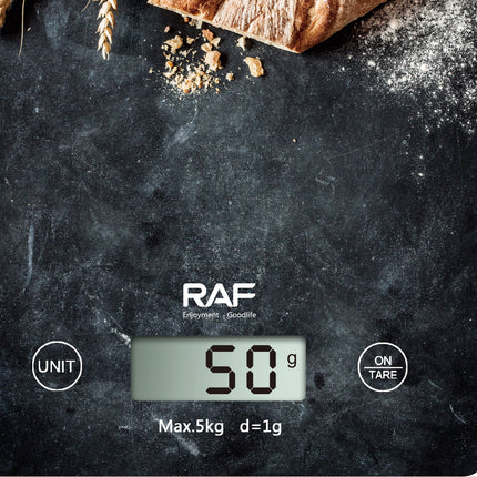 RAF Kitchen Scale | Automatic Shutdown | Waterproof Design |Tare Function