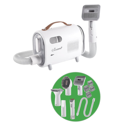 Kiwi Pet Care Set | 300W vacuum / 230W heating element | 2.3M Power Cord | 0.7L Dust Capacity | Low-noise, hair drying technology