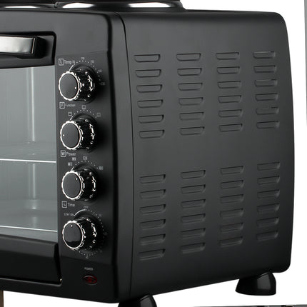 RAF Electric Oven | 45L Capacity |  1800W+1600W Power | Hot Plate | Visual Glass Door | Temperature Control
