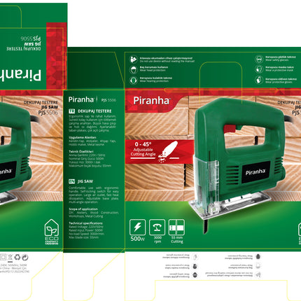 Kiwi Jig Saw | 500W | Self-Locking for Easy Operation | Large Air Outlet for Fast Heat Dissipation