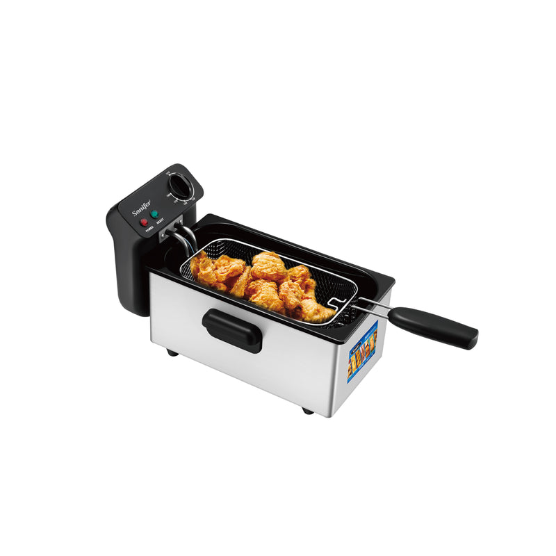 Sonifer Deep Fryer | home use stainless steel | 2000w | heating with tank electric oil deep fryer | 3L