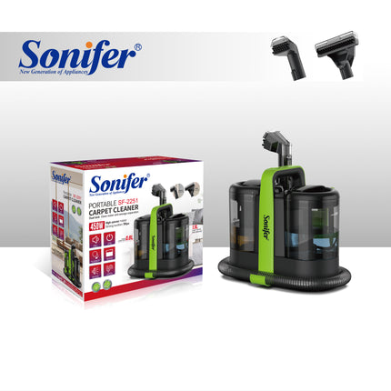 Sonifer Carpet Cleaner | 1500ml Fresh, 800ml Waste Tank Capacity | High Power Motor | 2 Types Brushes Included