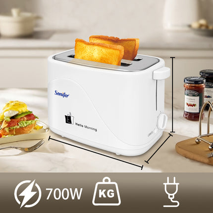 Sonifer Electric Toaster | 2-Slice  |  Cool Touch  | Auto Shut-Off