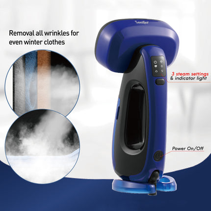 Sonifer Handheld Garment Steamer | 300ml Removable Water Tank | 3-level Steam Control | Digital Display | Anti-Drip | Auto-off