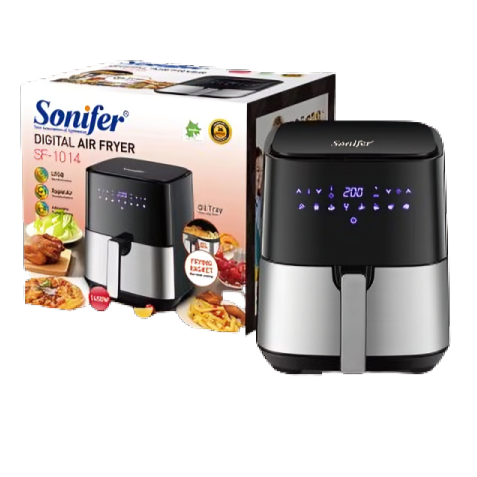 Sonifer air fryer | 5 liter |1450W | non-stick liner no oil | LED display