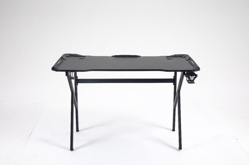 Prochimps Gaming Table with RGB and USB Cables - Cup Holder and Headset Hook