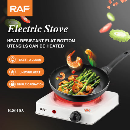 RAF Electric Stove with 1000W, and carbon steel