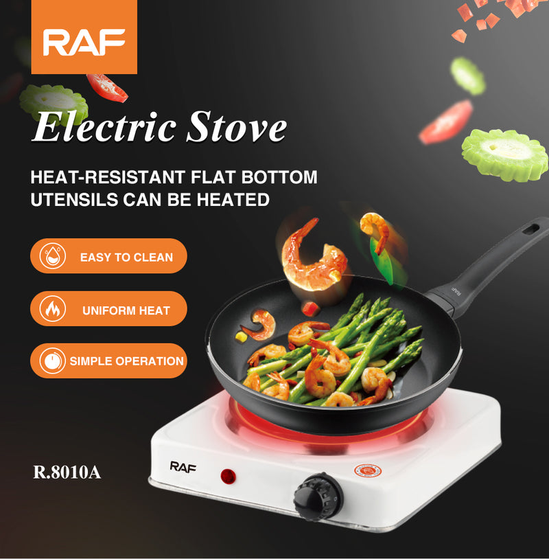 RAF Electric Stove with 1000W, and carbon steel