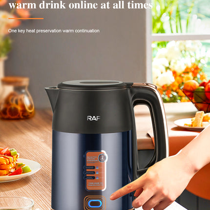 RAF Electric Kettle | 2L Capacity | 1800W | High Quality Stainless Steel