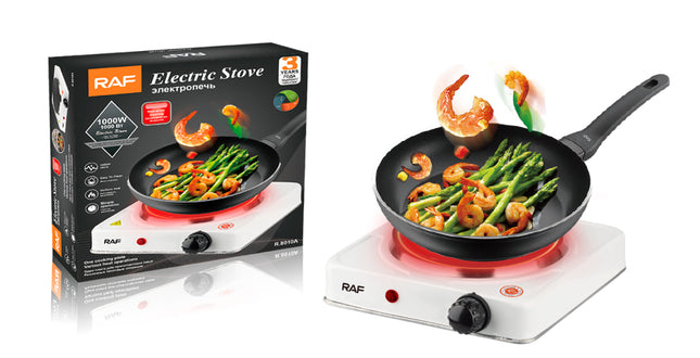 RAF Electric Stove with 1000W, and carbon steel