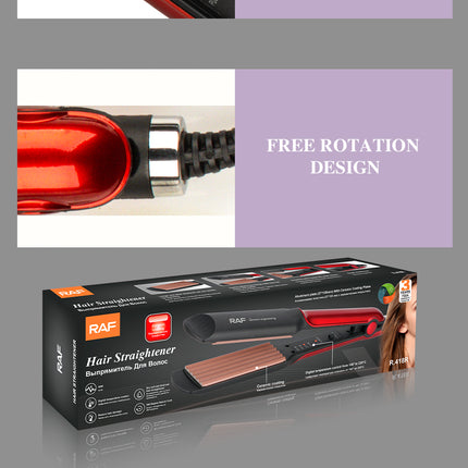 RAF Hair Straightener | PTC Heating | Nylon Handle | Digital Temperature Control | Ceramic Coating