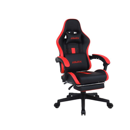 Dowinx Computer Gaming Office Chair | Adjustable Headrest | Massage Function for Waist Cushion | Supports up to 150KGS | PVC leather | steel frame