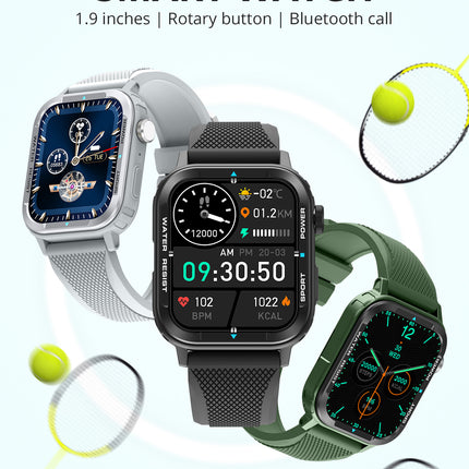 COLMI M41 Smart Watch |1.9” HD Screen | Rotary Button | Bluetooth Call | Calculator Function | Voice Assistant | IP67 Waterproof | up to 7 days Battery Life | Multiple Sports modes | Smart Notifications Reminder