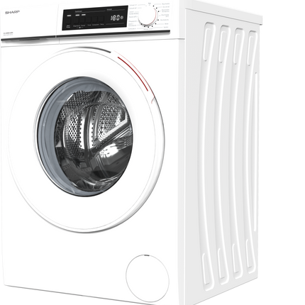 SHARP Washing Machine 8KG | 1400 RPM | Efficiency Class A | Advanced Inverter Motor | LED Display  | Overflow Protection | ChildLock