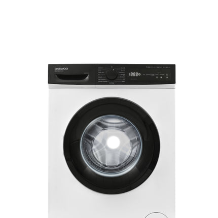 Daewoo Washing Machine 8KG Capacity 8 kg | Energy Efficiency Class A | Maximum Rotational Speed 1400 RPM | Noise Level 76 dB