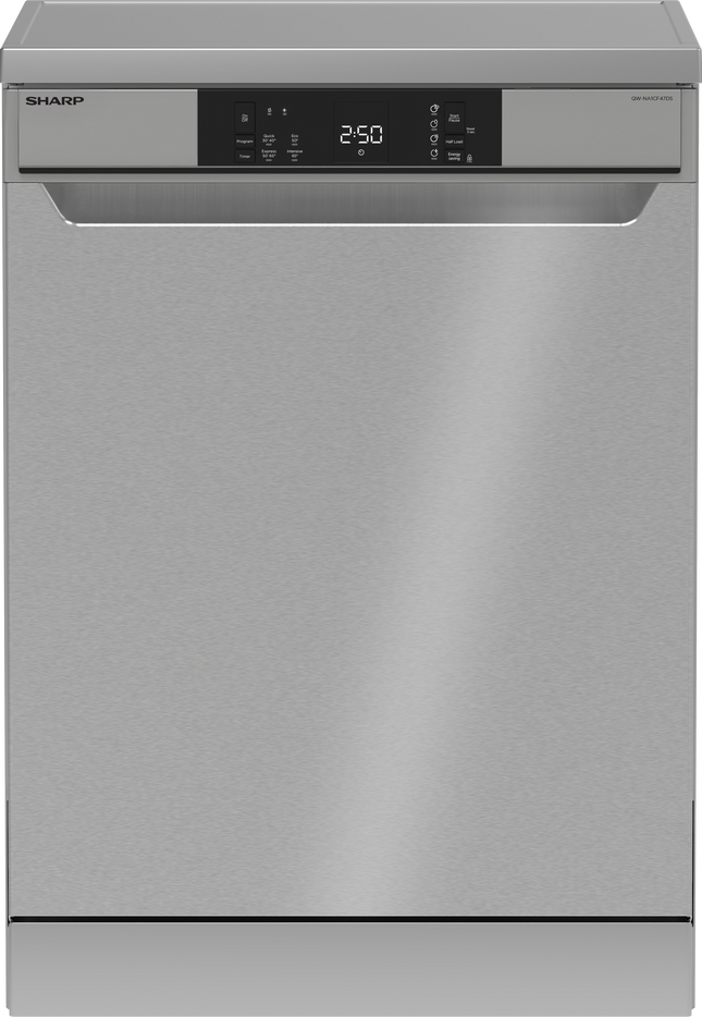 Sharp  Free-standing Dishwasher 13 Place Settings | Energy Efficiency Class D | Noise Level 47 dB(A) | 4 Programs