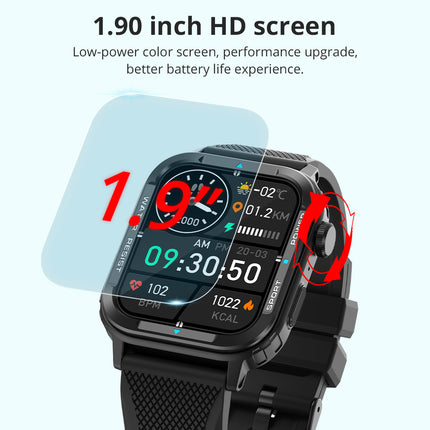 COLMI M41 Smart Watch |1.9” HD Screen | Rotary Button | Bluetooth Call | Calculator Function | Voice Assistant | IP67 Waterproof | up to 7 days Battery Life | Multiple Sports modes | Smart Notifications Reminder