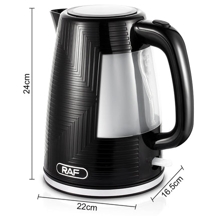 RAF Electric Kettle 1.7L Capacity | 1850-2200W | Bpa Free interior | Led Lamp