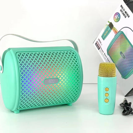 Portable Speaker | Bluetooth | USB | TF Card | FM Radio | Button Volume Control | Wireless Microphone