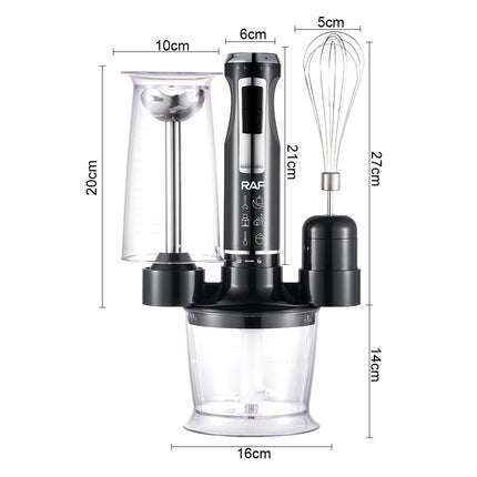 RAF 4-in-1 Blender Set | 5 Speeds | 4 Blades | Fast Start