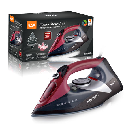 RAF Electric Steam Iron | 3000W | Vertical Steaming | Ceramic Soleplate | Water Spray | Powerfull Burst of Steam