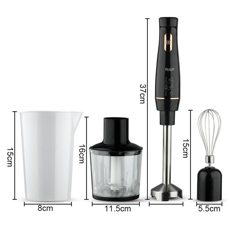 RAF 4in1 Blenders Set | 800W | 600ml Blender Jar | two plug | egg beater | mince cup | measuring cup