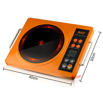 RAF Infrared Cooker | 3500W | Pattern Cooking | Simple Operation | Large Firepower | Digital LED Display | Micro Crystal Plate | 3 Years Warranty