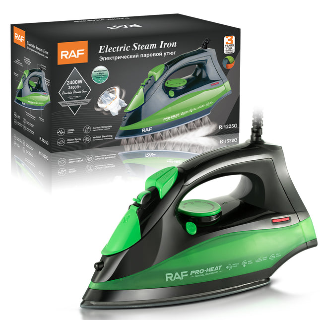 RAF Electric Steam Iron | 2400W | Ceramic Soleplate | Vertical Steaming | Water Spray