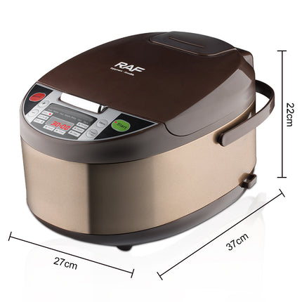 RAF Rice Cooker 5L Capacity | 700W | Non-Stick Coated | Multi-Function Menu